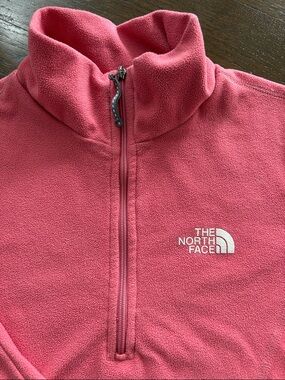 The North Face Kids Pink Half-Zip Lightweight Fleece Pullover